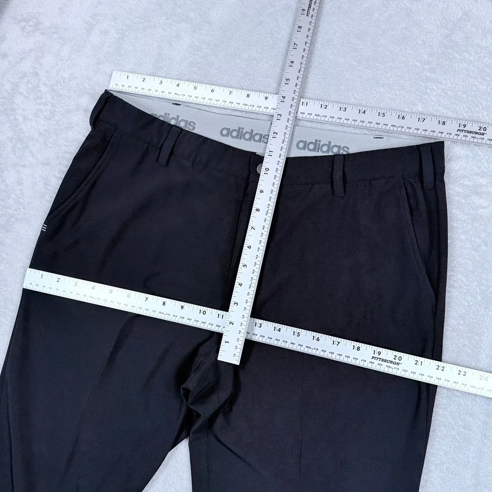 adidas Ultimate365 Golf Pants Men 36x34 Black Stretch Performance Chino Straight